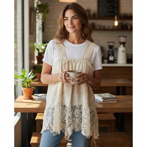 Vintage Lace Tank - Picture 2 of 10